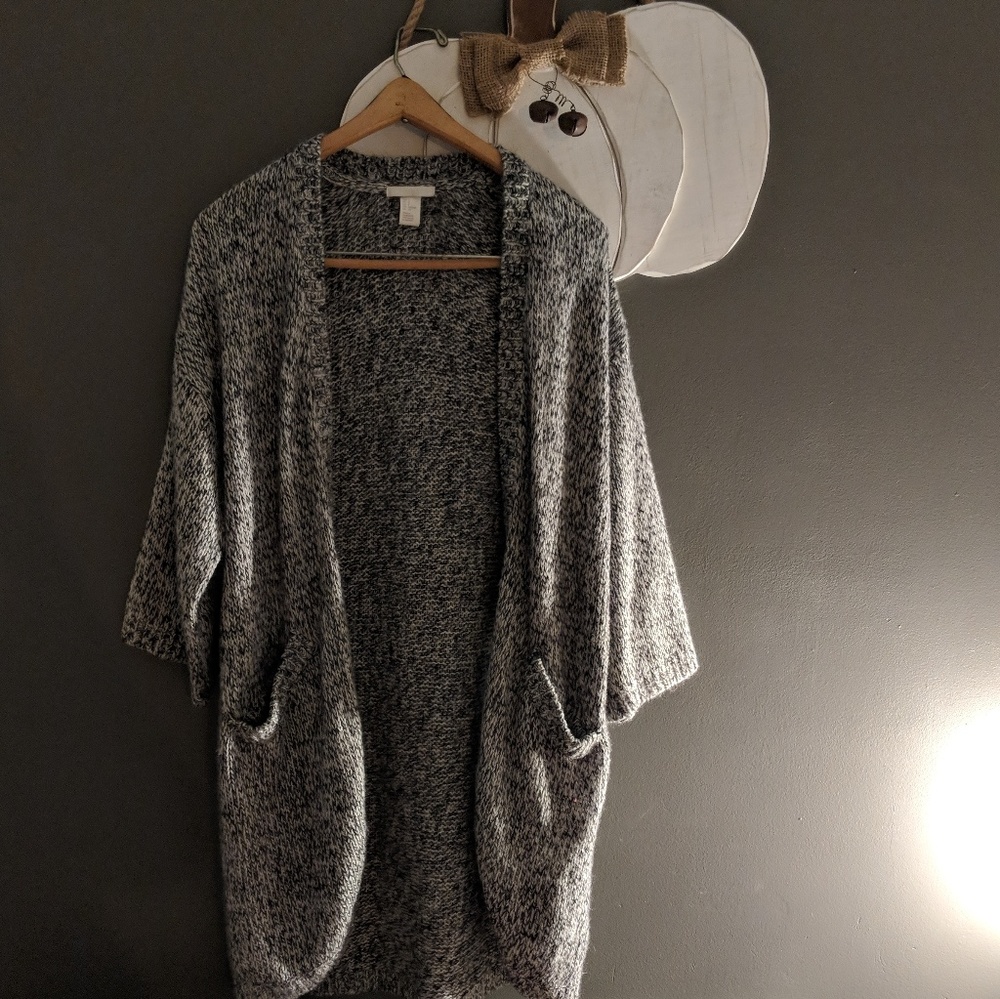 Over sized sweater cardigan.
